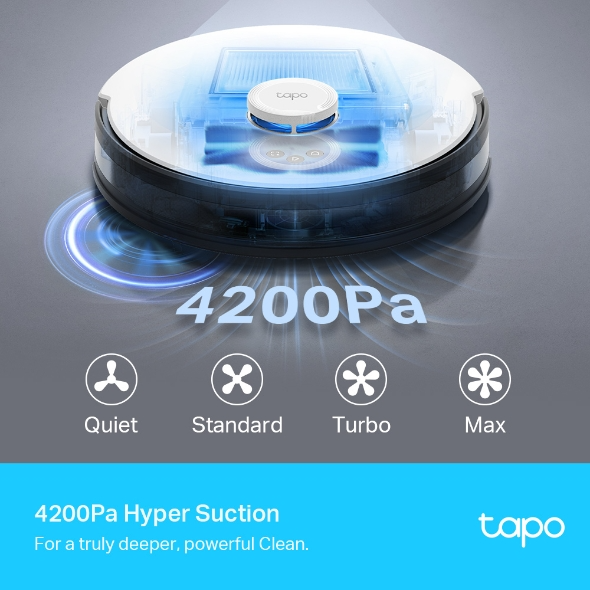 TP-Link【Tapo RV30 Plus】LiDAR自動集塵掃地機器人(掃拖二合一)