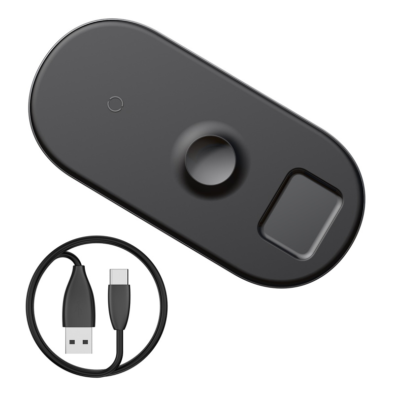 Baseus倍思- 智能三合一AirPower無線充電器 For Phone+Watch+Pods (LQ升级版) WX3IN1