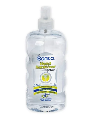 [限時優惠進行中] 歐盟認可 SANITA 消毒搓手噴霧,  50毫升、250 毫升及 750 毫升