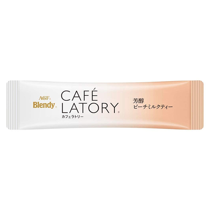 日版AGF Blendy Café Latory【芳醇水蜜桃奶茶】(1盒6條) (2件裝)【市集世界 - 日本市集】