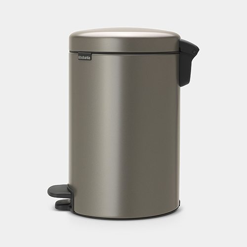 比利時製 Brabantia™ - 圓形腳踏垃圾桶 12L（深灰）