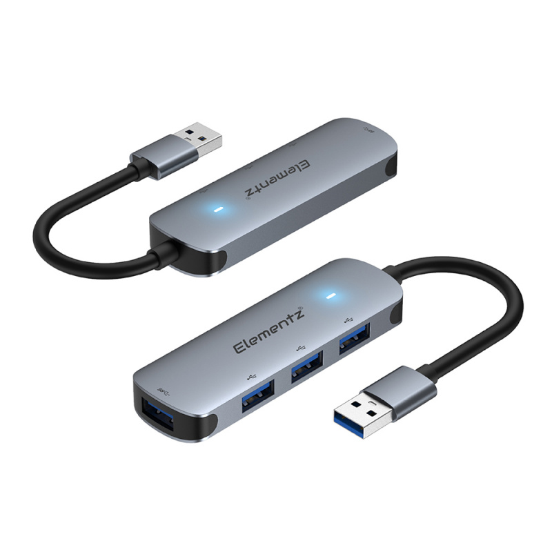 Elementz【MK-40A】4 in 1 USB-A Hub 擴展器