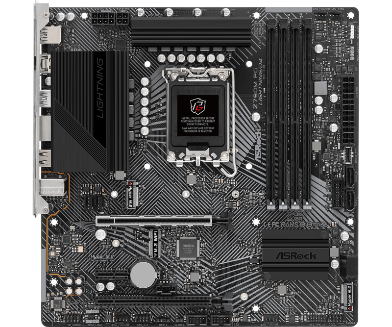 ASRock Z790M PG Lightning/D4 Micro-ATX 主機板 (DDR4) [現金優惠 $1199]