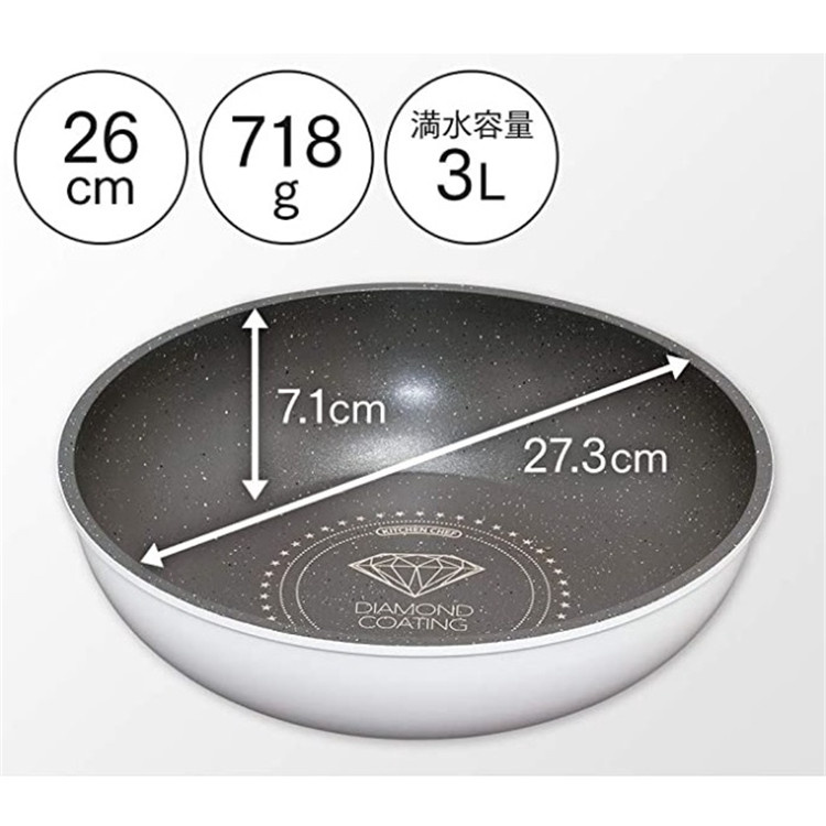 IRIS - 可拆式鑽石塗層IH易潔鑊12件套裝（ 白色）