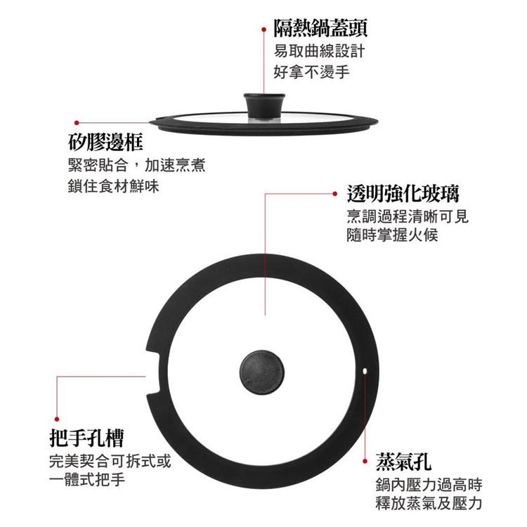 IRIS - 可拆式鑽石塗層IH易潔鑊12件套裝（ 白色）