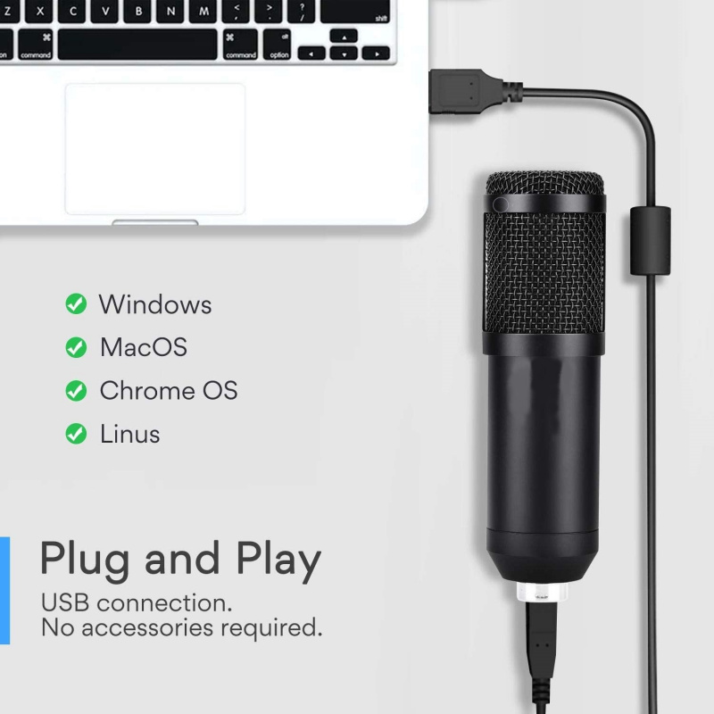 IPMIC STUDIO MICROPHONE VOCAL USB 電腦麥克風 (連支架)