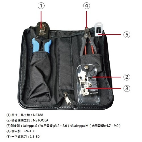Nippon Seisen NST88KIT-JS RJ45壓線鉗工具套件