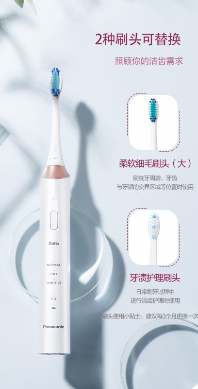 【平行進口 原裝正貨】Panasonic 樂聲 EW-DC12 電動聲波震動牙刷