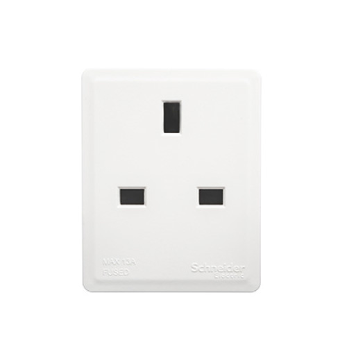 施耐德電氣-13A3位保險絲萬能插蘇-E13FA3W(香港行貨)