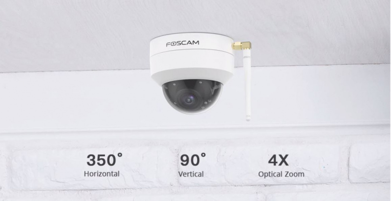 FOSCAM D4Z室外無線雙頻防爆防水P/T/Z高清2K網絡攝影機4倍光學變焦20米夜視