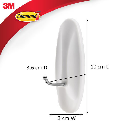 3M™ - Command™ 無痕™ 鐵線掛鈎 大型 17069 一件裝