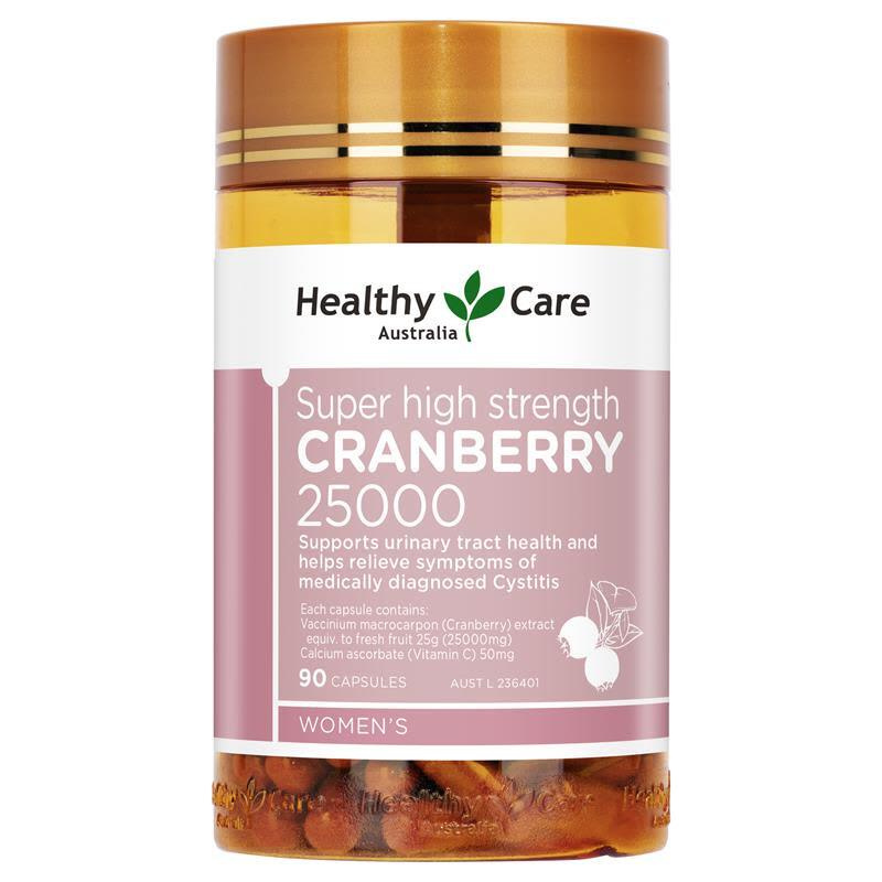 澳洲 Healthy Care Super Cranberry 25000 高含量蔓越莓 [90粒] (新版)2025/06