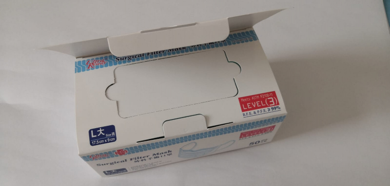 理的外科手術成人口罩 50片 (非獨立包裝)  (原箱30盒出售) (中碼/大碼)