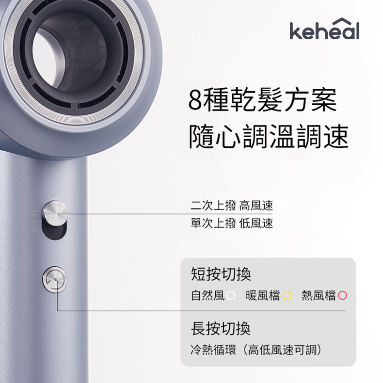 Keheal 高速負離子吹風機 GC-H1 [2色]