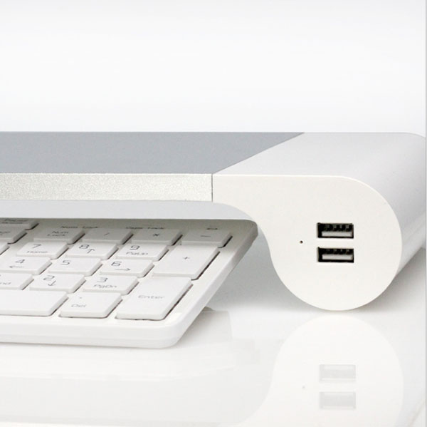 JK Lifestyle - iMac台式電腦液晶顯示器增高架底座托架多功能桌面支架充電