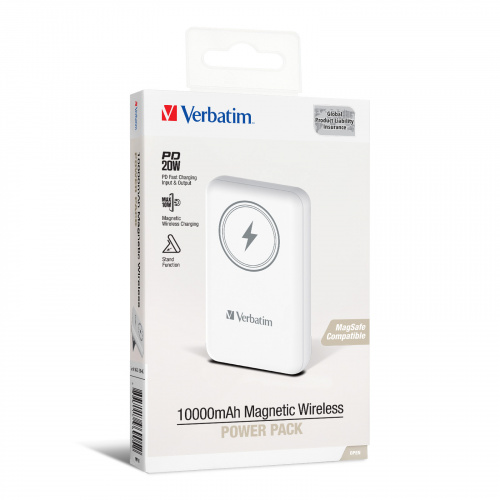 Verbatim 10000mAh Magnetic Wireless Power Pack [2色]