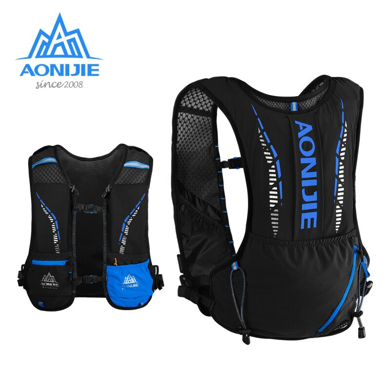AONIJIE - 【奧尼捷】5L 超輕 越野包 跑步背包 馬拉松 戶外 運動 背包【贈送2個420毫升軟水樽】