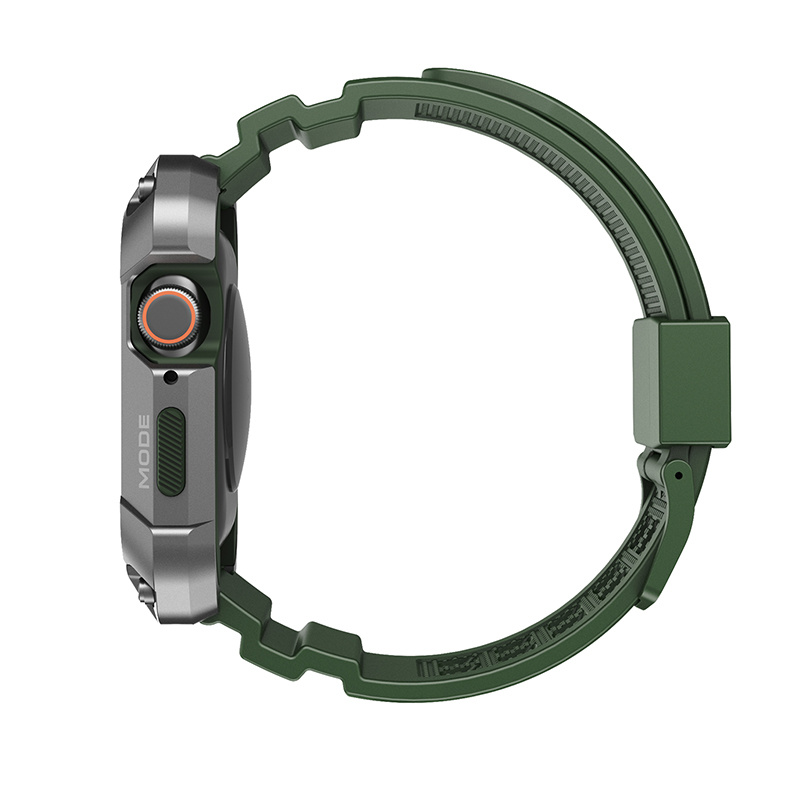 Nillkin 45mm 適用合金+TPU 2合1錶帶連保護殼 Apple Watch 7/8 銳動系列
