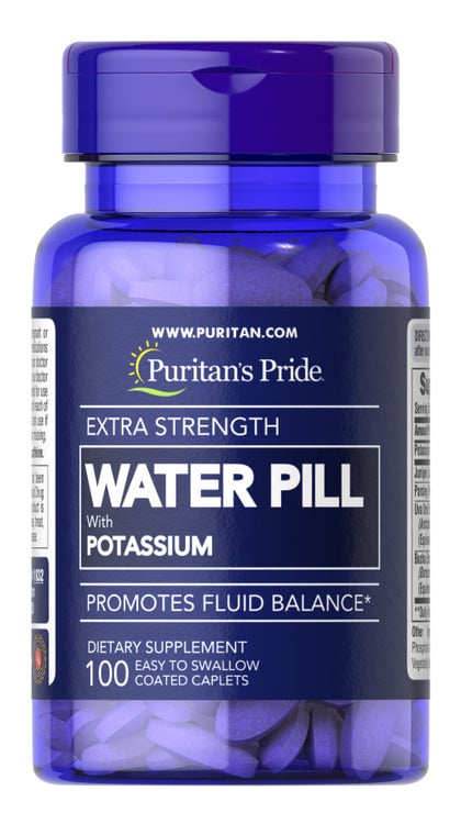 Puritan's Pride Water Pill™ 強效 消脂去水丸 (含鉀) [100粒]