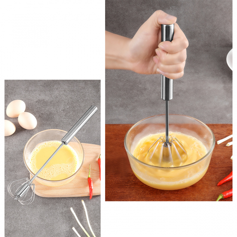 半自動打蛋器 不鏽鋼 打蛋器 非電動 家用迷 奶油 雞蛋攪拌器 烘焙 #0083