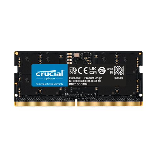 Crucial 64GB ( 32GB X 2 ) DDR5-5600 SODIMM - CT2K32G56C46S5 - 樂天