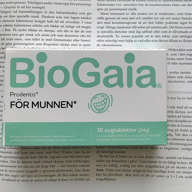 BioGaia Prodentis FOR MUNNEN 活得易 特佳腸道健康 護齒 預防蛀牙 益生菌 薄荷味 30 片