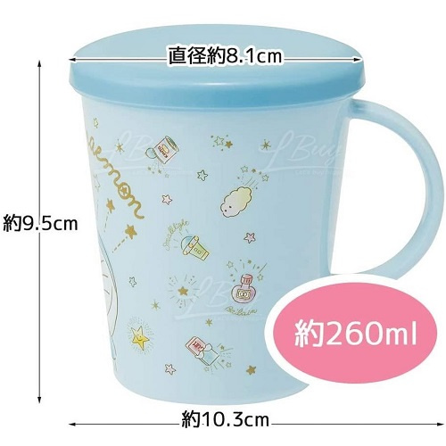 Skater-多啦A夢/叮噹單耳有蓋杯子/水杯附蓋260ml(日本直送&日本製造)