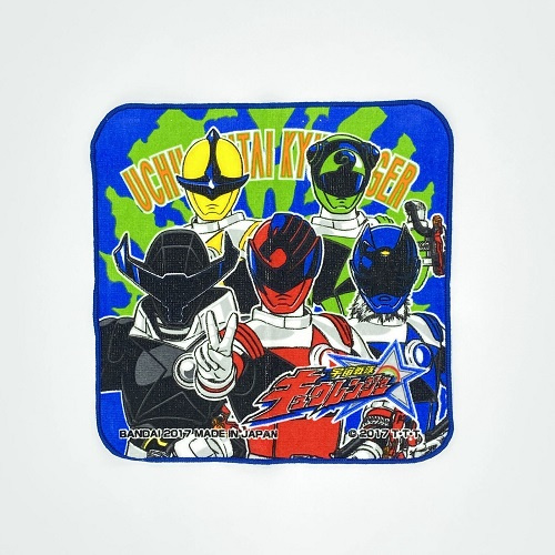 Bandai-宇宙戰隊毛巾/手帕/手巾仔 20x20cm(日本直送)