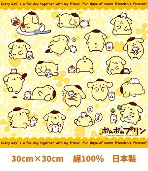 Sanrio-布丁狗兒童手帕/手巾仔A 30x30cm(日本直送&日本製造)