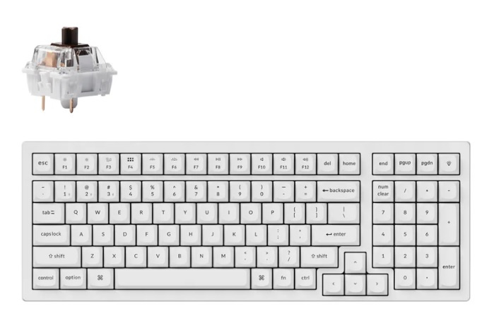 Keychron K4 Pro QMK/VIA 無線機械式鍵盤 (白色)