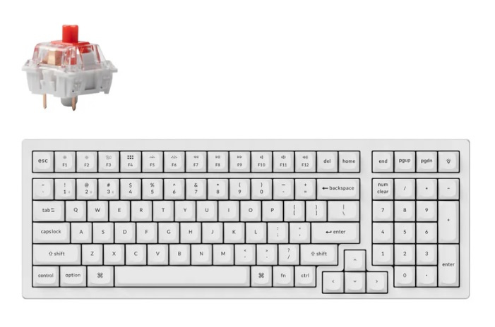 Keychron K4 Pro QMK/VIA 無線機械式鍵盤 (白色)