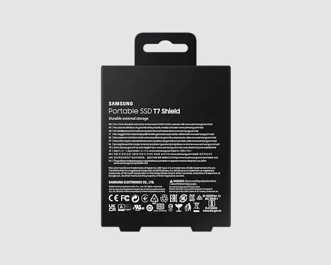 SAMSUNG 移動固態硬碟 T7 SHIELD 4TB [現金/轉數快優惠 $5380]
