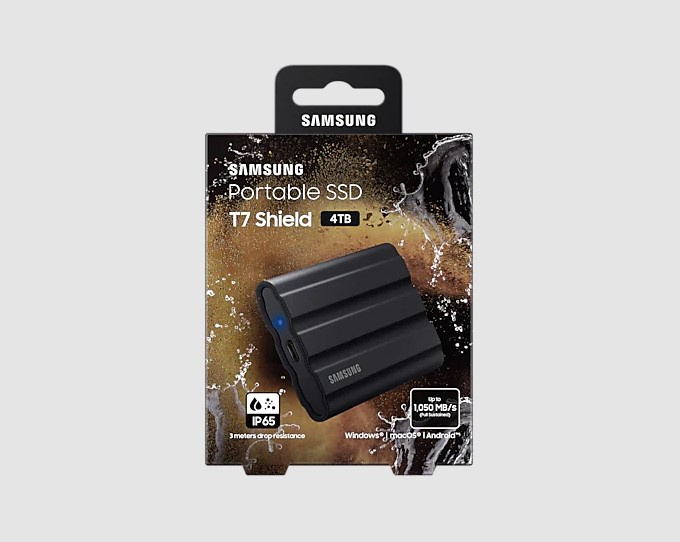 SAMSUNG 移動固態硬碟 T7 SHIELD 4TB [現金/轉數快優惠 $5380]