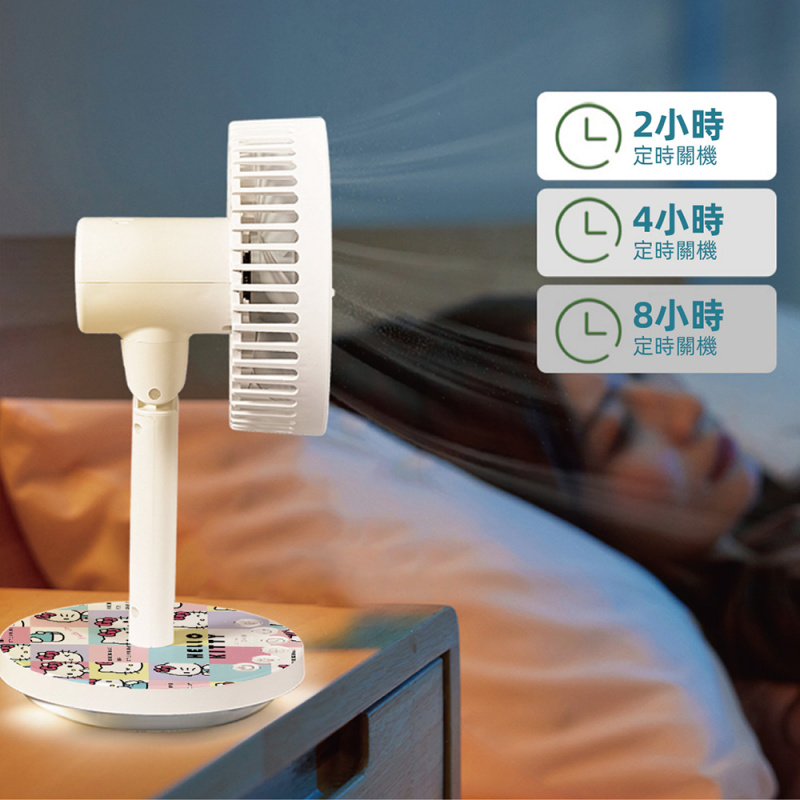 【最新上市 原裝正貨】JNC Hello Kitty 5寸負離子坐檯風扇