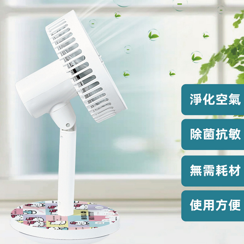 【最新上市 原裝正貨】JNC Hello Kitty 5寸負離子坐檯風扇