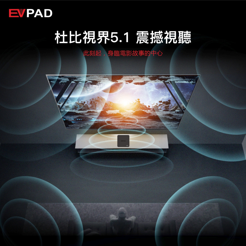 [全港免運]EVPAD 10P (4+64GB) 旗艦智能Wi-Fi智能語音盒子