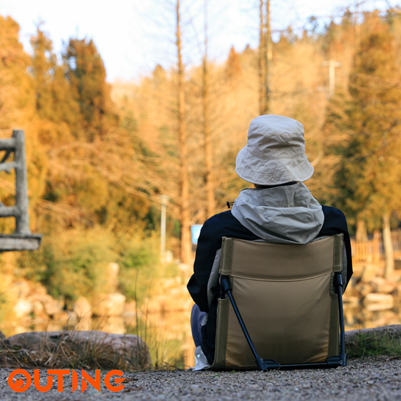 戶外露營靠背椅 可折疊便攜懶人椅 輕量單人休閒靠背坐墊