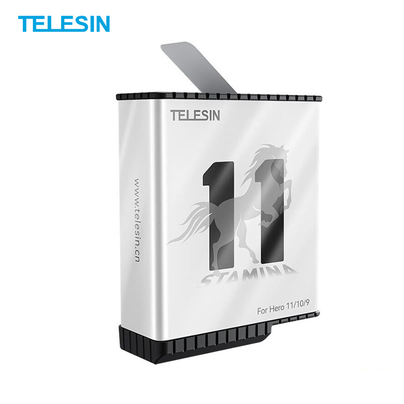 TELESIN泰迅 長續航 耐低溫電池 收納式三充充電器 for Gopro Hero9/10/11