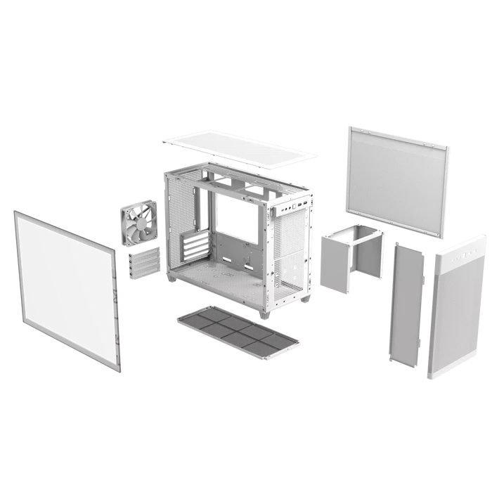 ASUS Prime AP201 Tempered Glass MicroATX ( BLACK / WHITE )