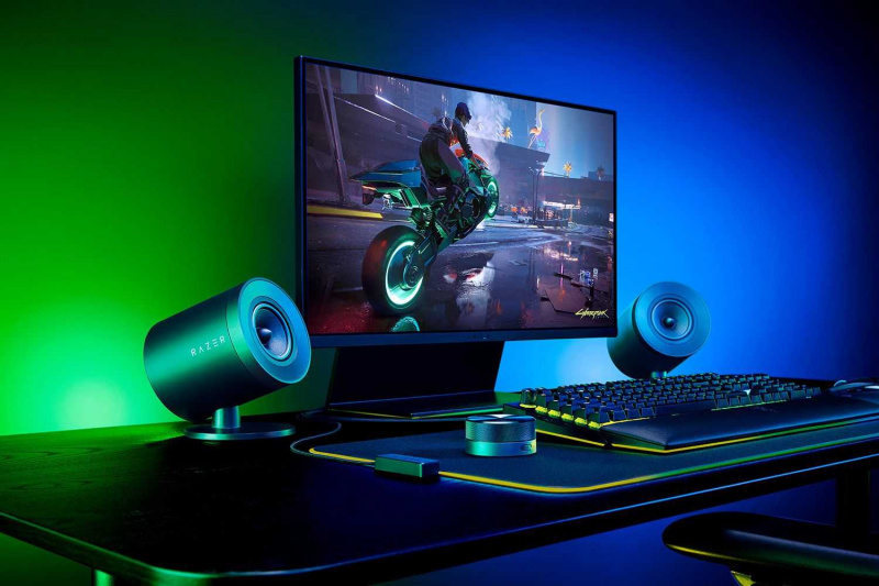 Razer Nommo V2 Pro 全音域 2.1 電腦遊戲喇叭與無線重低音揚聲器
