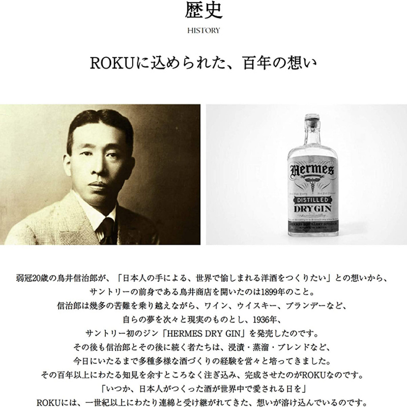 日版Suntory 三得利《六》氈酒 Gin 200ml【市集世界 - 日本市集】