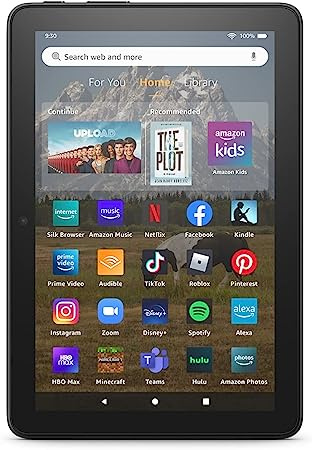 亞馬遜 - Fire HD 8 8" Tablet | 1080p全高清 | 32GB | 最新2022款 | 黑色 | 平行進口