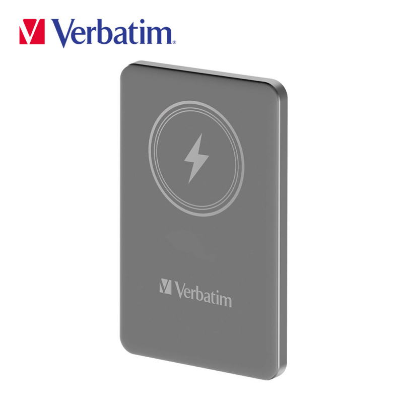 【香港行貨一年保養】Verbatim 5000mAh 磁吸無線流動充電池(#66907/#66908/#66909)