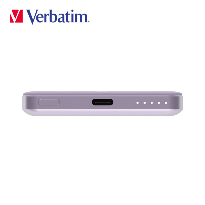 【香港行貨一年保養】Verbatim 5000mAh 磁吸無線流動充電池(#66907/#66908/#66909)
