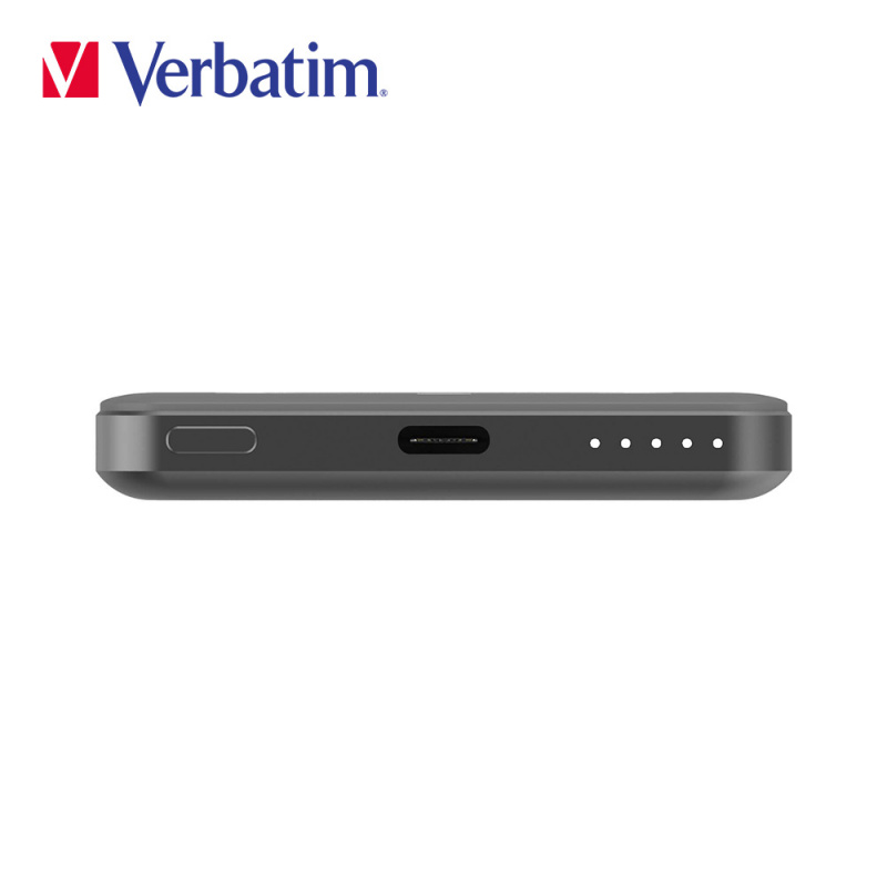 【香港行貨一年保養】Verbatim 5000mAh 磁吸無線流動充電池(#66907/#66908/#66909)
