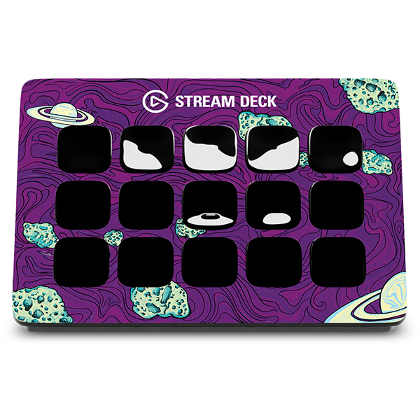 Elgato Stream Deck MK.2 Faceplate (Pixel / Saturn / Circuit)