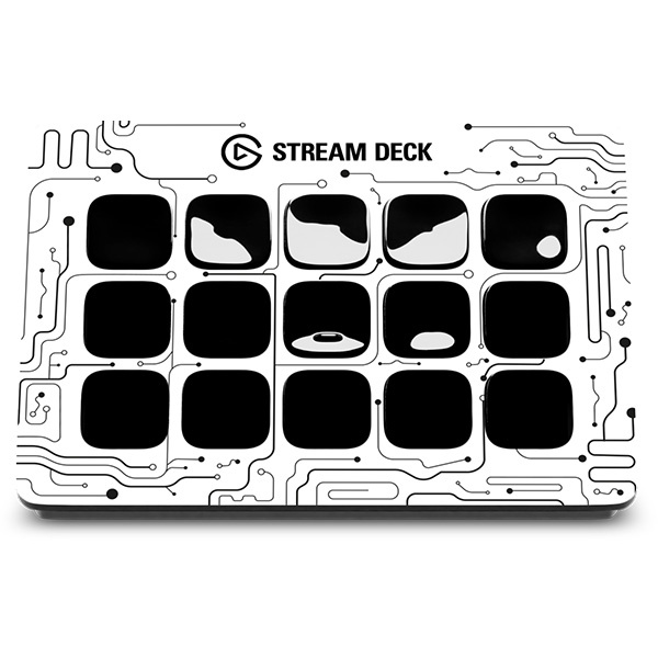 Elgato Stream Deck MK.2 Faceplate (Pixel / Saturn / Circuit)