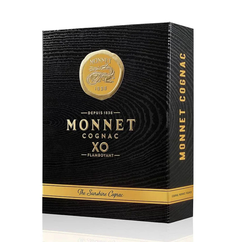 法國Monnet 莫奈 萬利金龍 X.O. Flamboyant Cognac 干邑 白蘭地 名貴禮盒套裝 700ml【市集世界 - 歐陸市集】