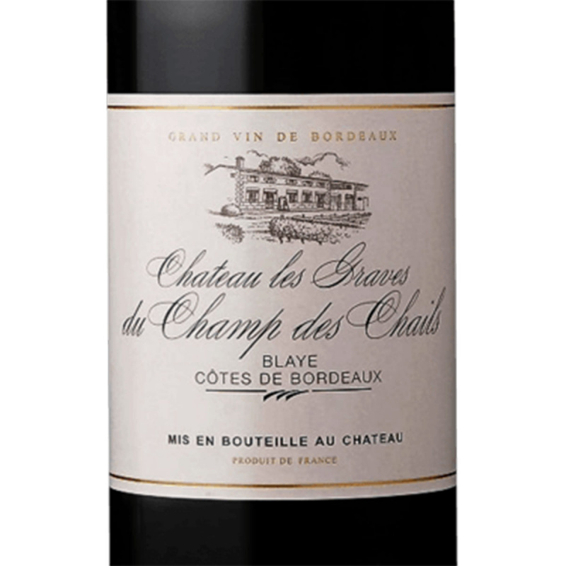 法國Château Les Graves du Champ des Chails 酒莊 Blaye Côtes de Bordeaux 布萊波爾多丘 2020紅酒 750ml【市集世界 - 歐陸市集】