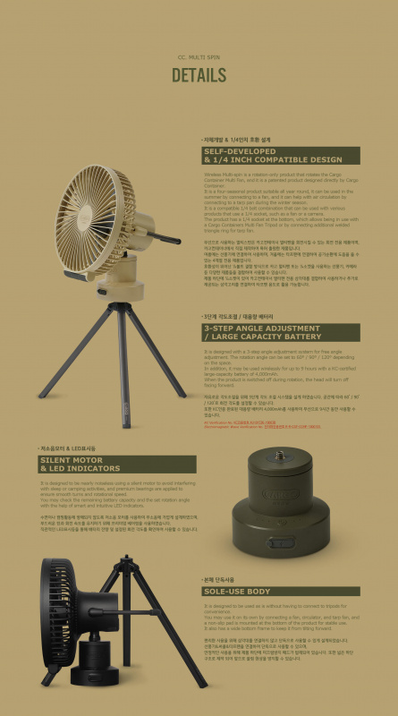 Cargo Container MULTI SPIN 多用途風扇轉頭 (適用於所有1/4螺絲) Cargo Container MULTI SPIN 多用途風扇轉頭 (適用於所有1/4螺絲)
